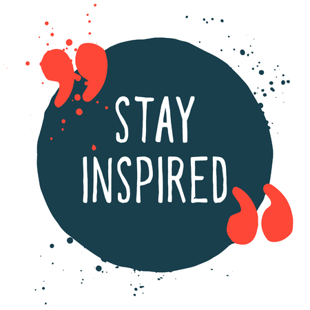 Circular typography based quote bubble with place for your favourite phrase. Vector graphic elementのイラスト素材