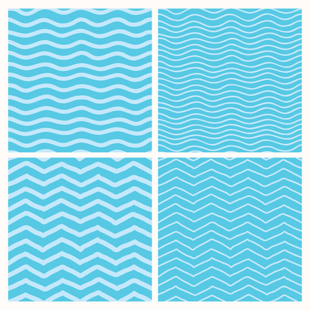 Collection of hand draw vector patterns. Seamless tiles, sketched by hand. Ready for website or print.のイラスト素材