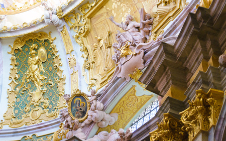 Weltenburg Abbey is a Benedictine monastery in Weltenburg near Kelheim on the Danube, Germany, baroqueのeditorial素材