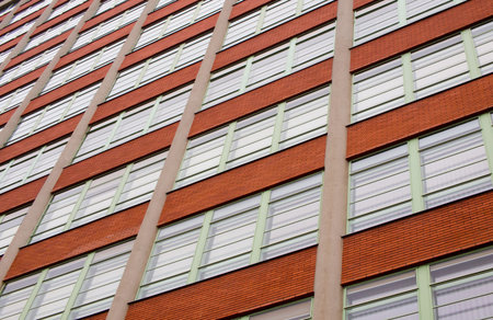 Office building built in functionalist style.
