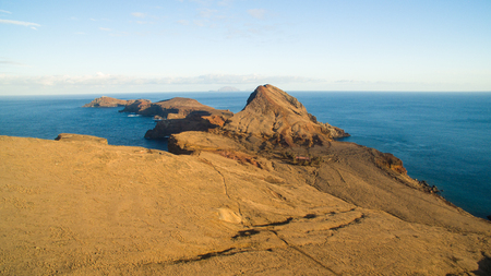 Island Ilheu da Cevada do Farol - the most easterly point on Madeira - view from Ponta do Furadoの写真素材