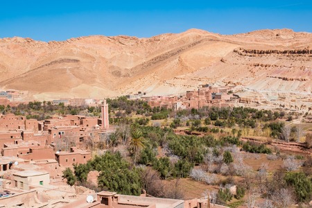 Traditional Berber town in Moroccoの写真素材