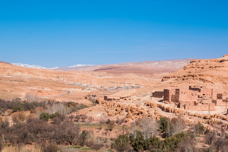 Traditional Berber town in Moroccoの写真素材