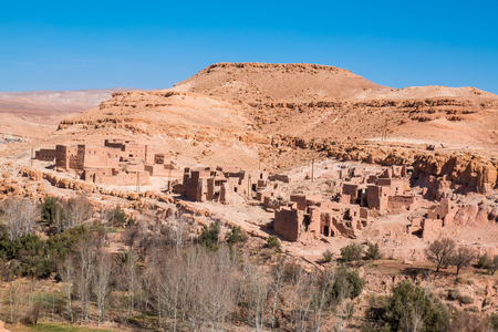 Traditional Berber town in Moroccoの写真素材