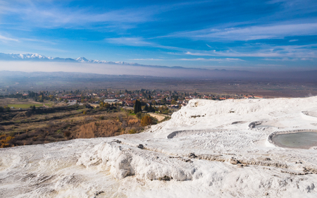 Pamukkale, natural site in Denizli Province in southwestern Turkeyの写真素材