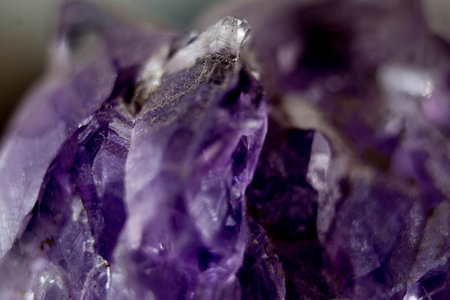 amethyst macro close up as very nice natural mineral background or textureの写真素材