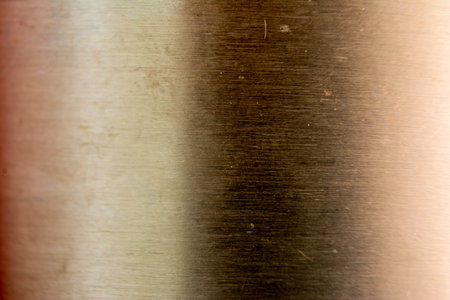 Metal background or texture of brushed steel plate with reflections Iron plate.の写真素材