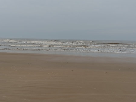 sea shore in the winterの写真素材