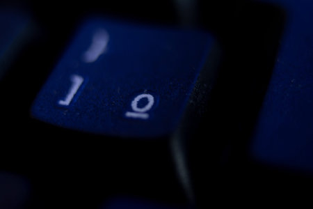 Close up of a computer keyboard showing the word I love you.