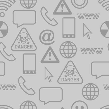 Seamless background iconsのイラスト素材