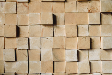 Wood square desk texture in daylightの写真素材