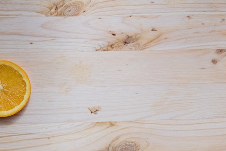 Fresh orange on wooden decks. Citrus table. Colorの写真素材