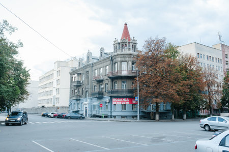 AUGUST 2017 - Kharkov - Ukraine. Old buildins and landmarks of first capital of Ukraine.のeditorial素材