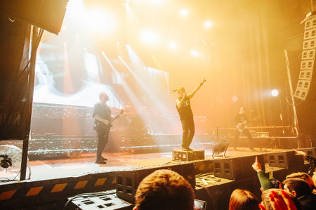 Kharkiv, Ukraine - March 1, 2020: Basketball match of Ukraine super league Kharkiv falcons - Khimikのeditorial素材