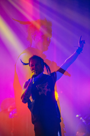 Kharkiv, Ukraine - May 4, 2019: Panorama of Metalist Stadium. Match FC Shakhtar Donetsk - FC Lvivのeditorial素材