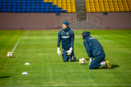 Kharkiv, Ukraine - October 10, 2019: Alex Zinchenko, midfielder of Ukraine national teamのeditorial素材