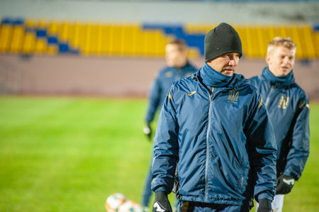Kharkiv, Ukraine - October 10, 2019: Alex Zinchenko, midfielder of Ukraine national teamのeditorial素材