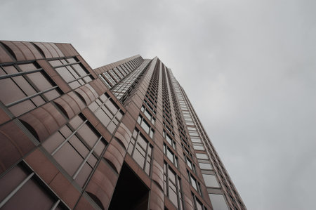 FRANKFURT, GERMANY - February 22, 2019: spring street, urban architecture, quiet lifeのeditorial素材