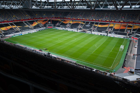 Dusseldorf, Germany - 16 August 2020: Photo of Esprit Arena sports complex in Dusseldorf.のeditorial素材