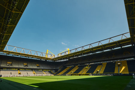 DORTMUND, GERMANY - 12 AUGUST 2020: Signal Iduna Park. Football stadium of Borussia Dortmundのeditorial素材