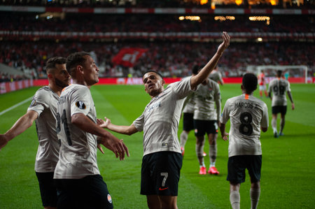 Lisbon, Portugal - February 27, 2020: Estadij Da Luz before match Europa Leagueのeditorial素材