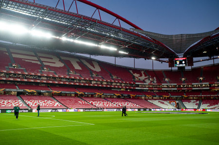 Lisbon, Portugal - February 27, 2020: Estadij Da Luz before match Europa Leagueのeditorial素材