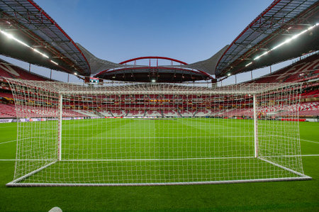 Lisbon, Portugal - February 27, 2020: Estadij Da Luz before match Europa Leagueのeditorial素材