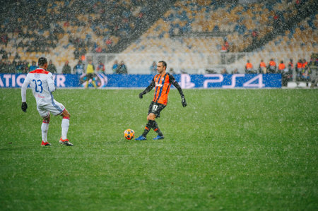 Kyiv, Ukraine - December 12, 2018: Ismaily, defender of Shakhtar during the UEFA Champions League match between Shakhtar Donetsk vs Olympique Lyonのeditorial素材