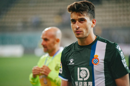 Zaporizha, Ukraine - August 29, 2019: Marc Roca after the UEFA Europa League match between RCD...