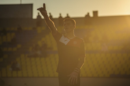 Kharkiv, Ukraine - September 11, 2020: Football match of Professional league of Ukraine FC Metal -...