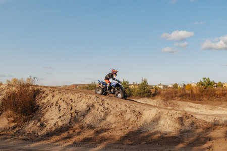 KHARKOV, UKRAINE - OCTOBER 25, 2020: Training unidentified motocross ridersのeditorial素材