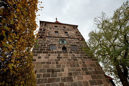 NUREMBERG, GERMANY - NOVEMBER 8, 2017: Kaiserburg. The Imperial Castle. Fortress Nuremberg castleのeditorial素材