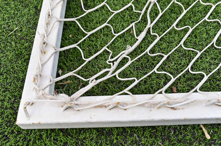 Soccer or football net backgroundの写真素材