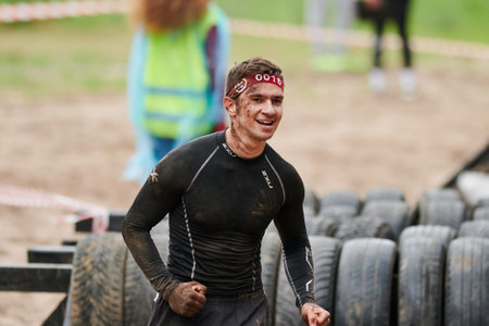 Kharkiv, Ukraine - June 5, 2021: Traditional Sports Races of Nation.のeditorial素材