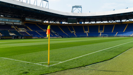 KHARKIV, UKRAINE - MAY 27, 2021: The football stadium OSK Metallistのeditorial素材