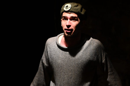 KHARKIV, UKRAINE - JUNE 27, 2021: Theater Post Scriptum. The night of the gelverのeditorial素材