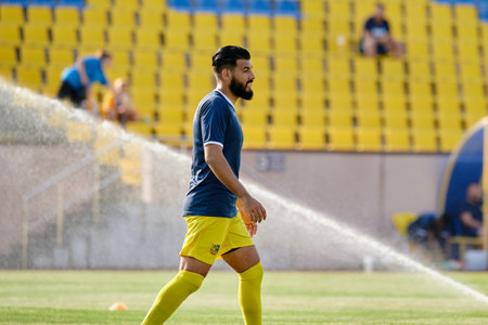 KHARKIV, UKRAINE - JULY 5, 2021: PRE SEASON MATCH FC METALLIST - FC PEREMOHAのeditorial素材