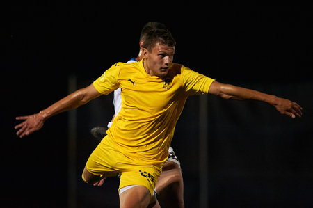 Kharkiv, Ukraine - August 5, 2021: The football match of UPL championship U19 Metallist 1925 vs...