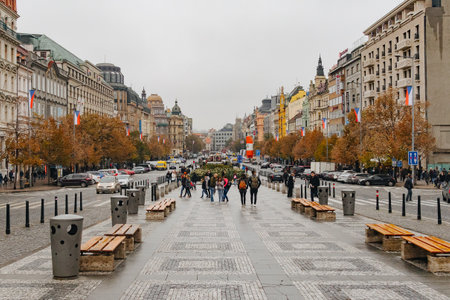 PRAGUE, CZECH REPUBLIC, 29 OCTOBER 2018: Prague old townのeditorial素材
