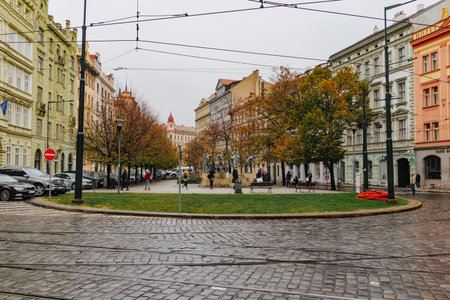 PRAGUE, CZECH REPUBLIC, 29 OCTOBER 2018: Prague old townのeditorial素材