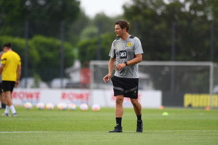 COLOGNE, GERMANY - JUNE 29 2022: Edin Terzic. Pre season practice of Borussia Dortmundのeditorial素材