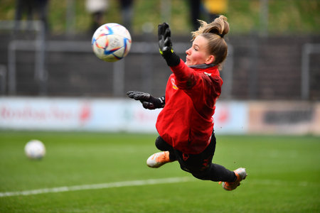 GERMANY, COLOGNE - DECEMBER 11, 2022: Jasmin Pal. The match of Women Bundesliga 1.FC Koeln vs SC Freiburgのeditorial素材