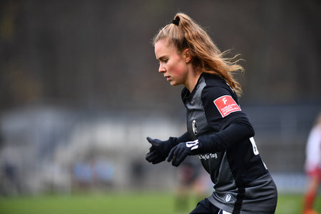 GERMANY, COLOGNE - DECEMBER 11, 2022: Lisa Kolb. The match of Women Bundesliga 1.FC Koeln vs SC Freiburgのeditorial素材