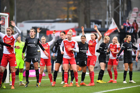GERMANY, COLOGNE - DECEMBER 11, 2022: The match of Women Bundesliga 1.FC Koeln vs SC Freiburgのeditorial素材