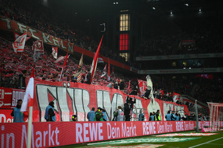 GERMANY, COLOGNE - JANUARY 21, 2023: The match of Bundesliga 1.FC Koeln  vs SV Werder Bremenのeditorial素材