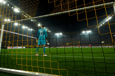 GERMANY, DORTMUND - MARCH 3, 2023: Janis Blaswich. The match of Bundesliga Borussia Dortmund vs RB Leipzig at Signal Iduna Park at Signal Iduna Parkのeditorial素材