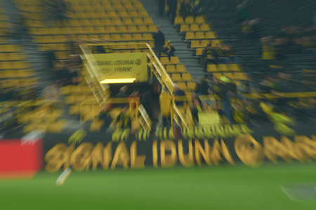 GERMANY, DORTMUND - MARCH 3, 2023: The match of Bundesliga Borussia Dortmund vs RB Leipzig at Signal Iduna Park at Signal Iduna Parkのeditorial素材