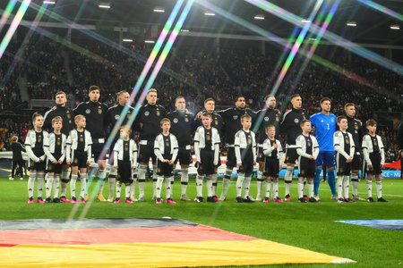 MAINZ, GERMANY - 25.03.23: The football match between Germany vs Peru at MEWA Arenaのeditorial素材