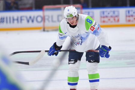 LATVIA, RIGA - 18.05.23: JEGLIC Ziga. Game Czech Republic vs Slovenia. IIHF 2023 Ice Hockey World Championship at Arena Rigaのeditorial素材