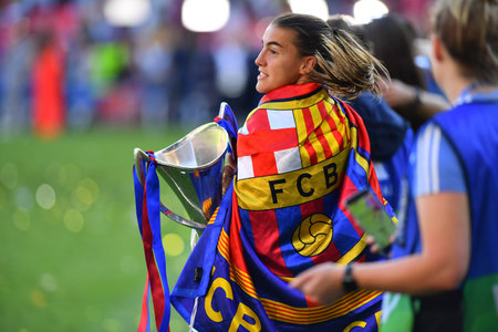 EINDHOVEN, NETHERLANDS - 3 June, 2023: Patricia Guijarro. The final football match of UEFA Women's Champions League FC Barcelona Femeni - VfL Wolfsburg Women at Philips Arenaのeditorial素材